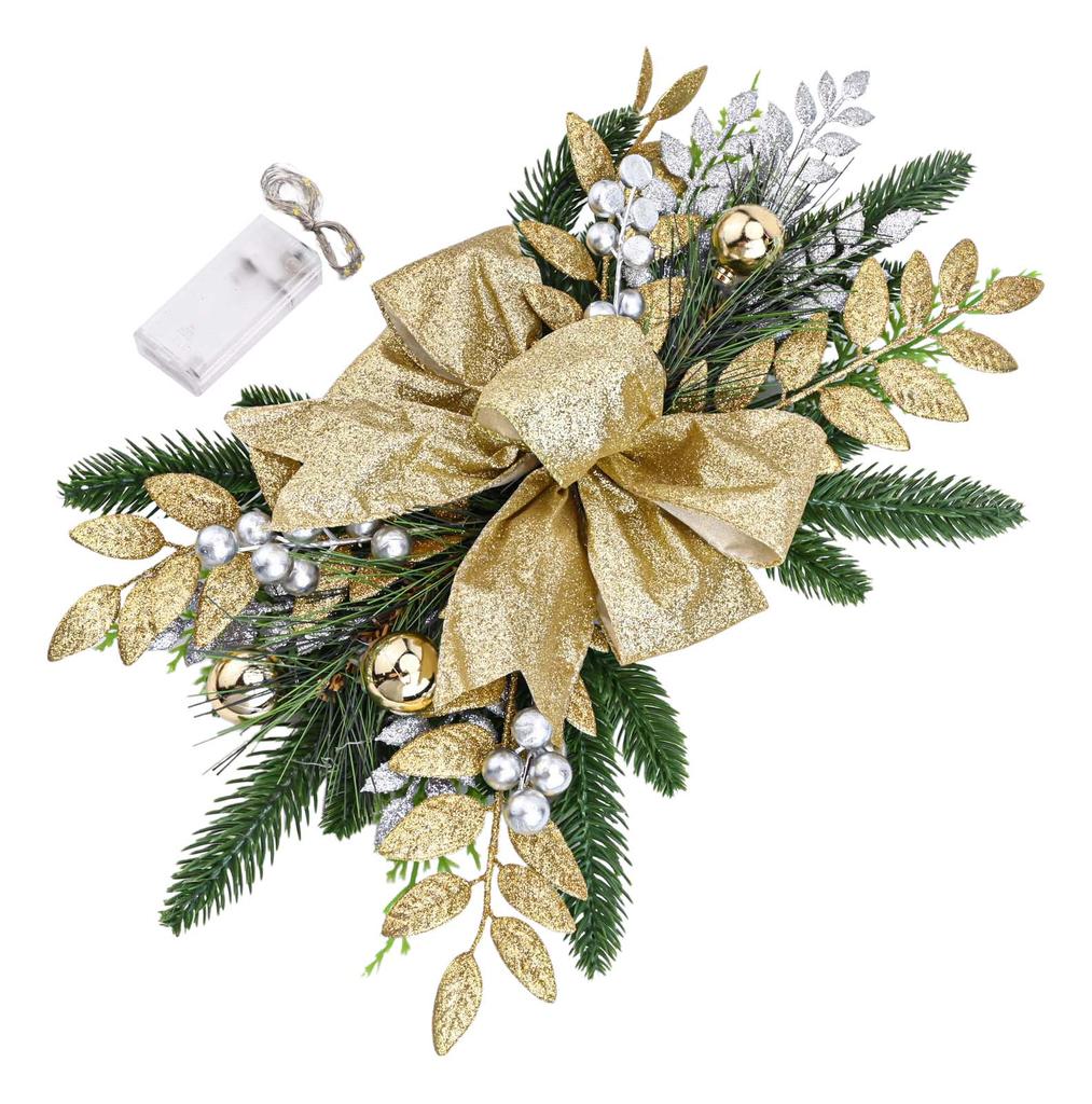 For Stairs For Windows Holiday Decor Indoor Outdoor Decoration Cordless Pre installed Light Berries And PVC Branches