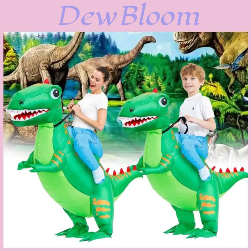 Festive Green Dinosaur Inflatable Costume For Halloween Perfect For Kids And Adults