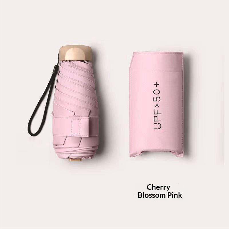 Mini Pocket Foldable Umbrella UPF 50+ UV Protection Waterproof Windproof Parasol for All Weather Use