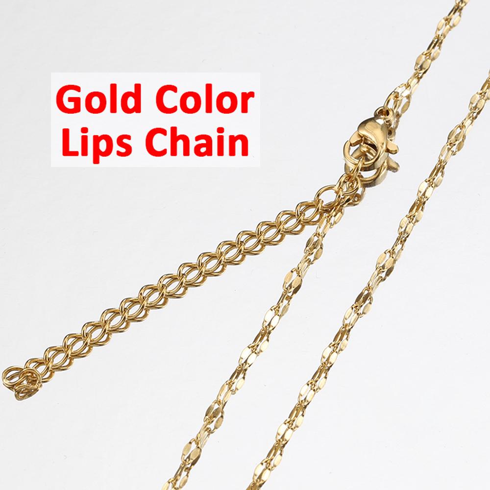 10pcs 5pcs Stainless Steel Bead Chain Necklace Chains for DIY Jewelry Making Findings 45cm+5cm Chain with Lobster Clasps No Fade