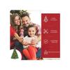 Sapin de Noël HOMCOM, 700 LED blanc chaud, 2154 branches, ignifuge, plastique/métal, 210 x 142 cm, vert