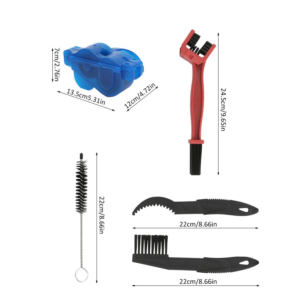 6PCS Cycling Maintenance Equipment Mountain Bike Chain Brush Cleaner Cleaning Tool Kit