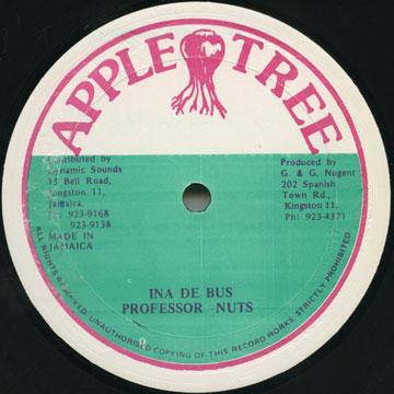 12inch Record PROFESSOR NUTS STICKMAN Ina De Bus Be My Lover NONE Apple Tree Jamaica Reggae Ska Dub Used