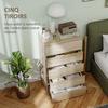 HOMCOM - Commode - Panneaux de particules - 60x39x100cm - bois naturel