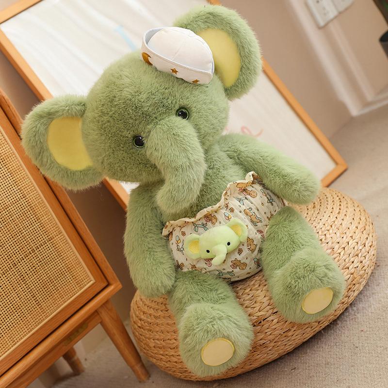 

Non-Toxic Baby Elephant Stuffed Plush Toys Cute Elephant Soft Animal Plushies Dolls Happy Kids 1St 2Nd 3Rd Birthday Party Gifts Babyshower 45cm