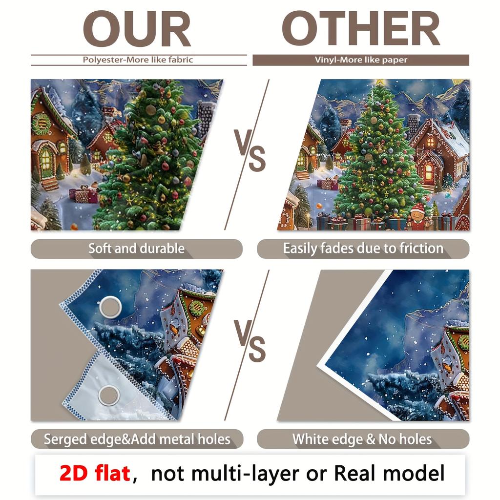 Winter Cartoon Christmas Decoration Background Winter Photography Backdrop Decorations For Photo Studio Photo Booth Christams Party