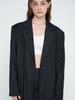Moi Fair Striped Maxi Skirt/Black