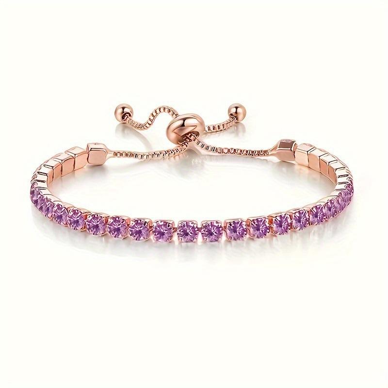 Hot 3mm Zircon Full Bracelet Light Luxury Fashion Style Internet Celebrity Niche Design Hand Accessories Women