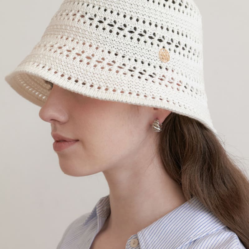 

кулон с логотипом halden, панама-ведро с перфорацией (C049_белый) white