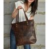 leather tote bag for women gift large leather work bag Personalized purse gift genuine leather Shoulder shopper for mother girlfriend laptop
