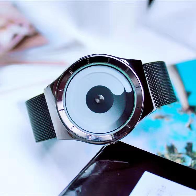 Innovative Men's No-Hands Swirl Quartz Watch – Waterproof, Stylish, and Perfect for Students