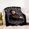 1pc Wednesday Outdoor Blanket Lightweight Flannel, Soft & Warm, All-Season Use for Sofa, Outdoor, Camping, Living Room, Office100