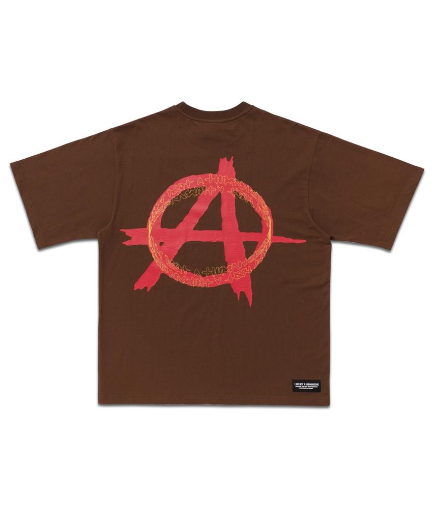 Aimnaseohyumeonbiing Peace Logo Tee - Brown