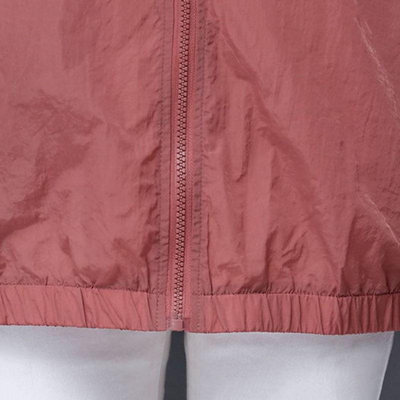 Sonnenschutzkleidung Damen Neue Kapuzenjacke Lockere Lässige Sonnenschutzkleidung UV-Schutz Dünnmantel Reißverschluss Strickjacke Mantel