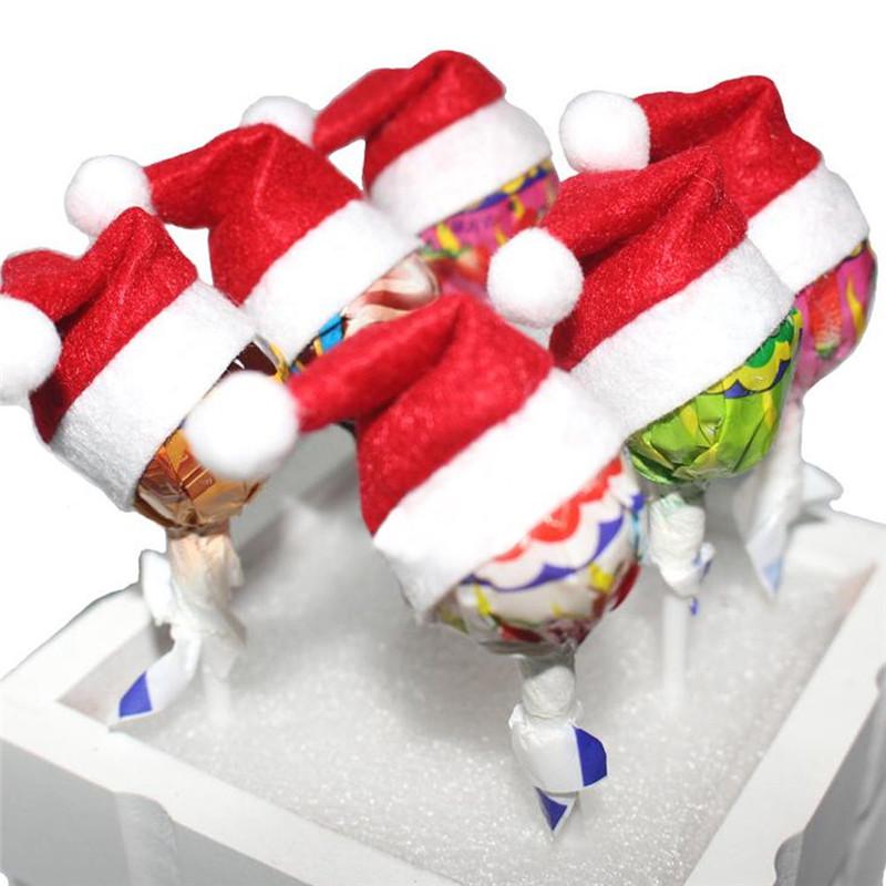 Christmas Decorations Tableware Holder Bag Christmas Hat Tableware Fork Knife Cutlery Bag Xmas Home Decor Christmas Ornament