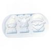  Festival Silicone Cake Molds Set Santa Reindeer Snowman Snowflake Design for Baking Decorations