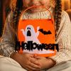 Portable Candy Storage Containers Halloween Felt Trick or Treat Bags, Cartoon Owl Bat Devil Pumpkin Kids Durable Pails Handheld Tote Reusable