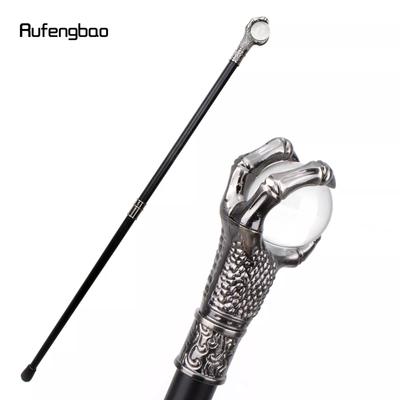 Impugnatura Artiglio di Drago Sfera di Vetro Bastone da Passeggio Moda Bastone Decorativo Elegante da Gentiluomo Pomolo Cosplay Bastone Pastorale 93cm