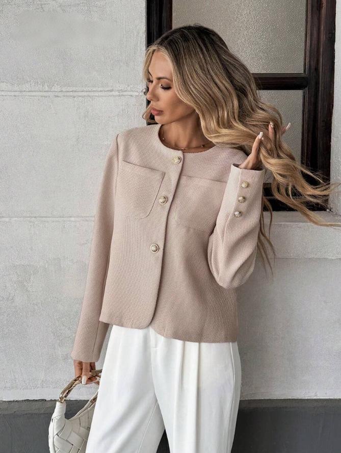 European-American 2026 Women's Short Tweed Jacket: Chic Fragrant Style, Niche British Elegance