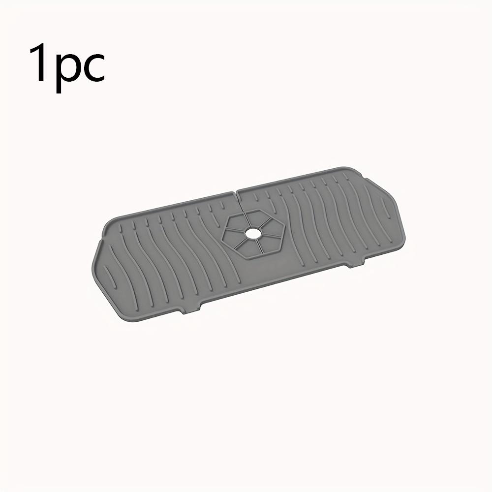 

1/2 шт. - Силиконовые коврики для сбора воды с крана, Кухонные коврики для сушки, Защита от брызг и слив воды, Противоскользящий коврик для сбора воды