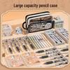 2025 Trendy Ink Wash Pencil Case: Stylish Ancient Design for Girls & Boys