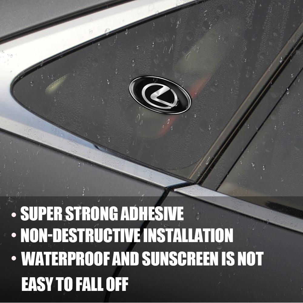 1Pcs Car 3D Aluminum Alloy Car Body Side Window Styling Stickers For LEXUS IS250 RX400h EX300h RX450h Al20 CT200h IS300h ES300h