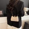 Hot Sell Shimmery Plain Bodied Box Style Handheld Evening Bag Pearl Butt Exudes Clean Elegant Ladylike Grace At Parties