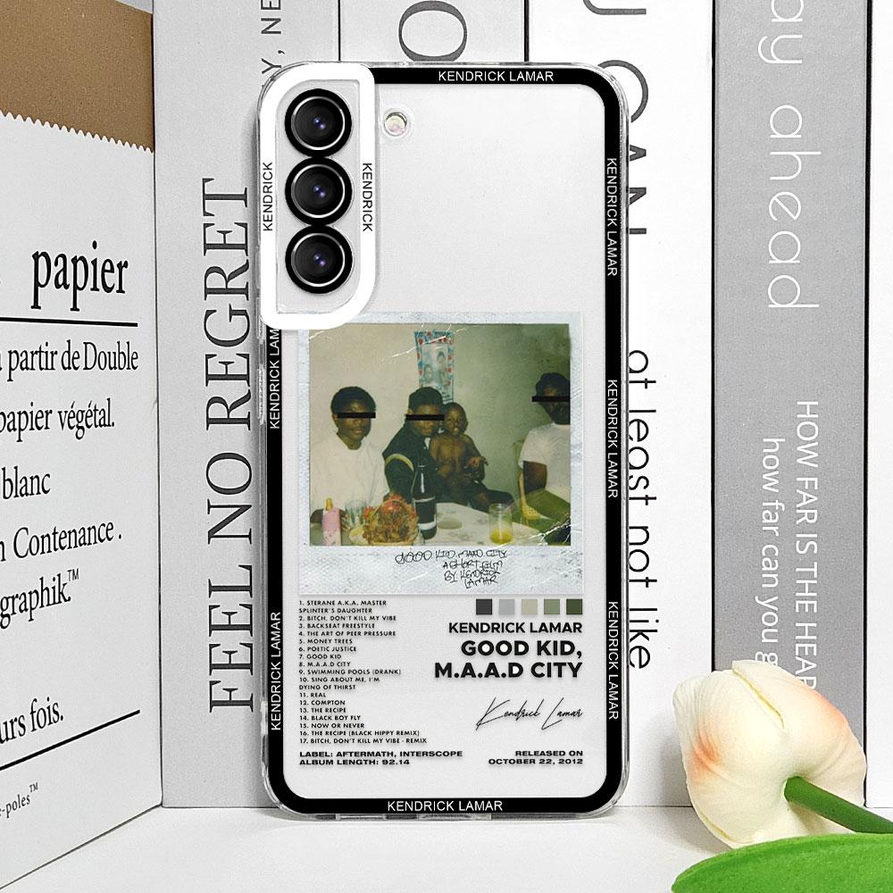 Rapper Kendrick Lamar Handyhülle für Samsung Galaxy S25 S24 S23 S21 Ultra FE Transparente Weiche Hüllen für Samsung S22 Plus Fundas