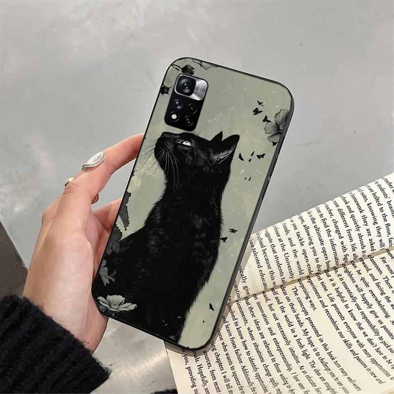 Lovely Cat Funda Phone Case For Xiaomi Redmi note 14 Pro 14 13 12 11 10 Pro 14S 12S 11S Redmi 14C 13C 10