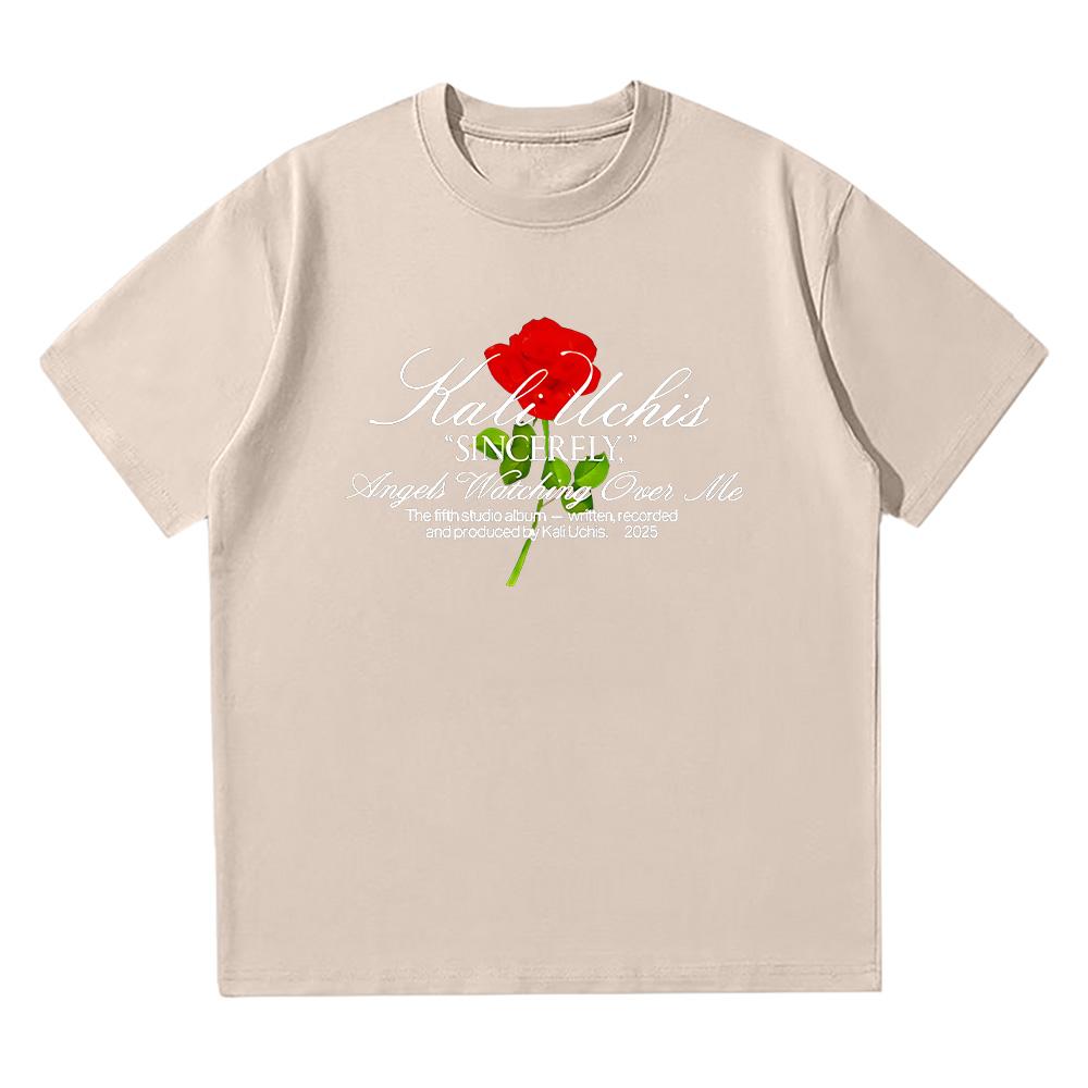 Kali Uchis Sincerely Rose Shirt T Shirt for Women/Men Casual Cotton T-shirt Summer High Quality Crewneck Short Sleeve Loose Tee