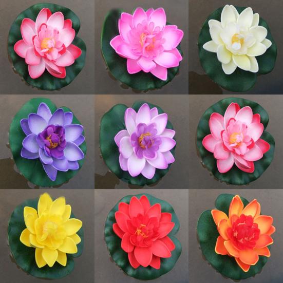 Water Lily Floating Flower Lotus Home Yard Pond Fish Tank