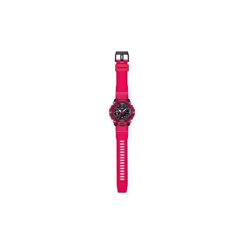 Casio G-SHOCK SOUND WAVE Series Translucent Waterproof Quartz Movement Resin Strap Japanese and Korean Watch Men's Watch Black Dial GA-2200SKL-4APR