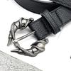 Special-shaped Double Snake Wound Horn Dragon Claw Buckle Design Sense Niche Belt Trousers Accessories Men's Belt Candle Dragon Belt