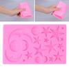 Star Moon Face Shape Mold Silicone Mold   Chocolate Cake Mould Baking Tool for Home Bakery