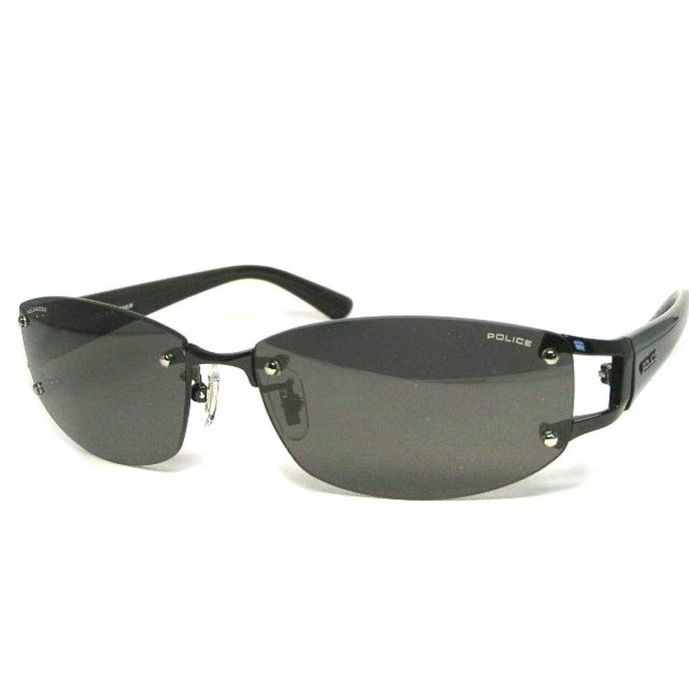 Domestic Genuine Product. Police Polarized Sunglasses Men SPLC60J 530P 59 Case UV Cut Rimless Two-point Japan Model 2021 Oval Titanium Combination