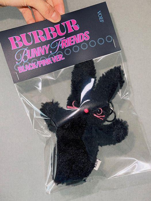 

VOEF BURBUR BUNNY FRIENDS KEYRING_BLACK&PINK BLACK&PINK