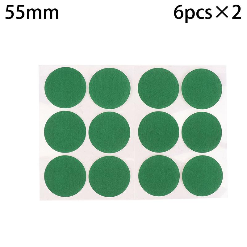 

2 Sheets Green round Self-Adhesive Repair Stickers Pool Table Cloth Patch Snooker Billiard Mending Kit for Sports & Outdoors