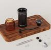 CLITON Hand-Crank Coffee Grinder, External Adjustment Coffee Bean Grinder, Manual Portable Coffee Machine