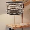 Angoily Bamboo Lamp Shade Vintage Drum Lampshade Shade Decorative Lamp Cover for Chandeliers Floor Light Pendant Table Lamp