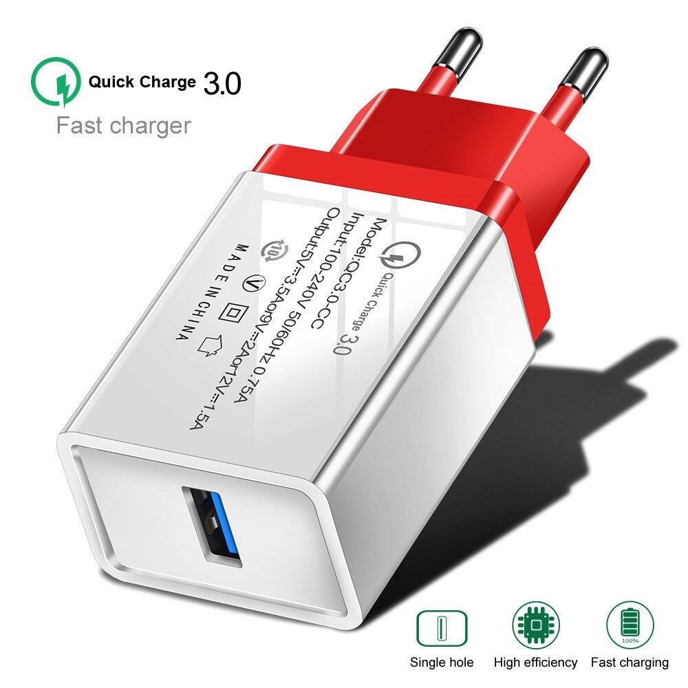 

Quick Charge 3.0 Fast USB Charger For Alcatel Avalon V 1 3V 3L 3C 3 1V 1S Onyx 1X U3 1C LX Tetra 7 5V 3X 5 QC 3.0 Phone Charger червоний