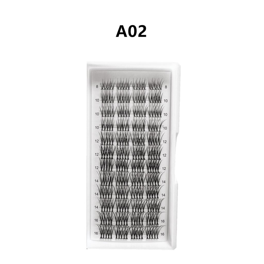 Natural Soft Self-Grafting Single-Cluster Segmented False Eyelashes Diy Eyelashes
