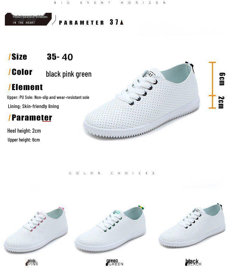 Breathable White Mesh Flat Shoes for Women - Summer Korean Style