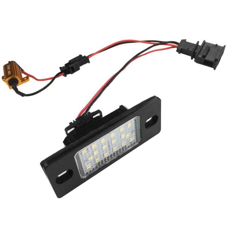 Universal Porsche License Plate Light for Volkswagen Tiguan, Porsche Cayenne, Golf