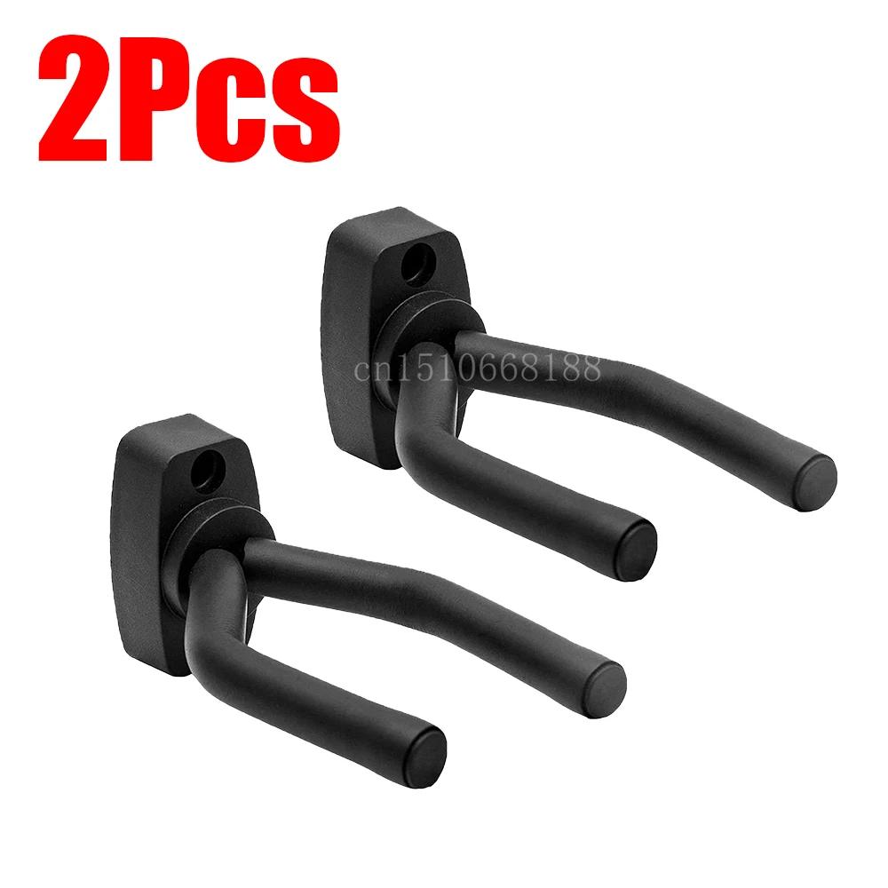 1-10Pcs Guitar Wall Mount Hanger Black Guitar Hanger Wall Hook for All Size Guitars Bass Mandolin Banjo Ukulele Guitar Accessory