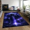1PC Dark Knight Holding Glowing Sword Print Carpet Rug for Living Room Bedroom Sofa Doormat Home Decor Non-slip Floor Mat
