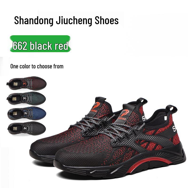 Men's Steel Toe Work Boots - Four-Season, Anti-Smash, Puncture-Resistant, Durable Construction Safety Shoes