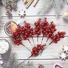 Adorable Artificial Berry Twig Decorations 30pcs Perfect for Festive Decor