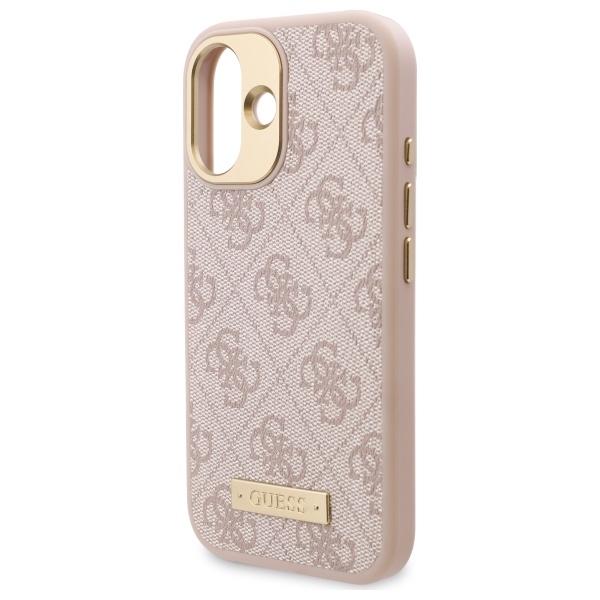 Guess Guhmp16Su4Gprp Iphone 16 6.1 Różowy/Pink Hardcase 4G Logo Plate Magsafe