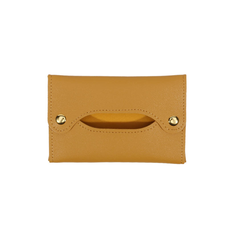 Mini Portable PU Leather Paper Towel Box Waterproof Storage For Handkerchief Puller Picnic Car Front Seat