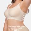 Jelly Deep V Full Cup Seamless Mesh Plus Size Underwear Thin Style Large Breasts Small Anti-Sagging Bra 6XL